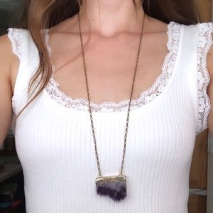 Purple Geode Necklace